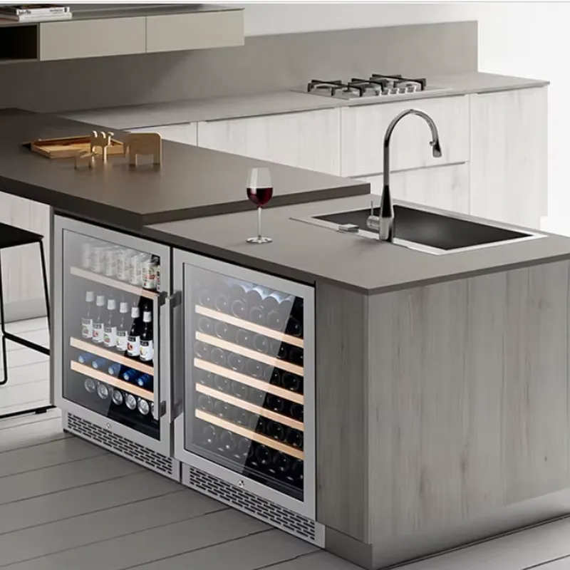 Commercial Kitchen Zones - 48 Bottle Wine Fridge Dual Glass