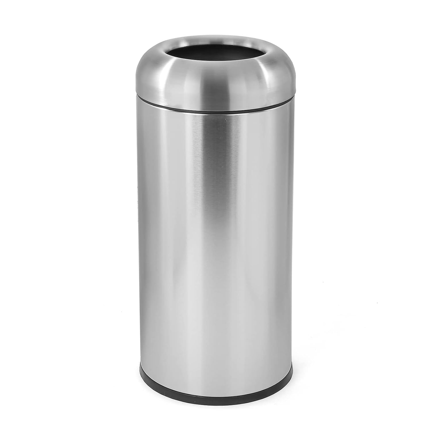 Commercial Kitchen Garbage Can - Large Stainless Steel Open‑Top Trash Can