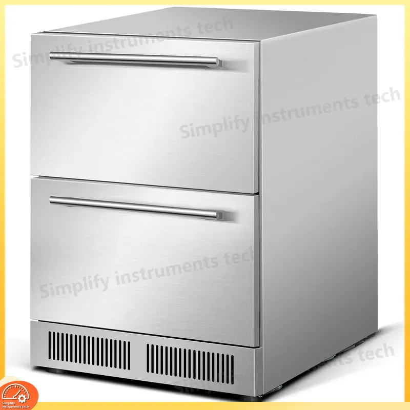 Commercial Kitchen Zones - Stainless Steel Double Zone Wine Cooler