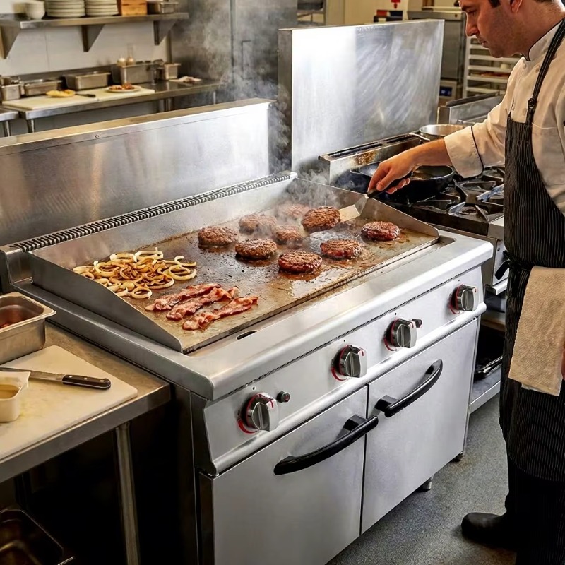 Commercial Kitchen Zones - Commercial grade stainless steel dual zone