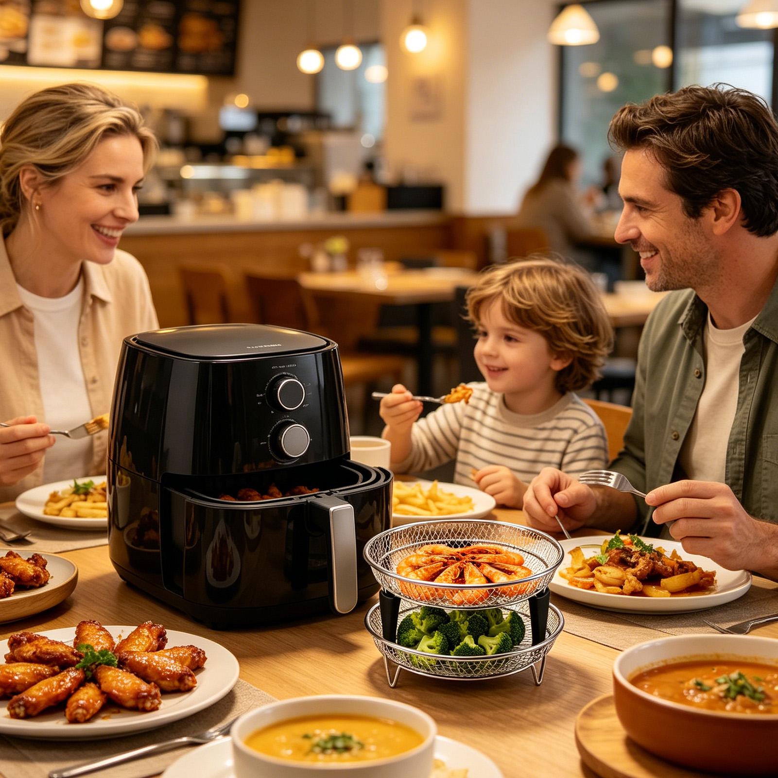 Air Fryer Basket Stainless Ste - огляд і ціна Commercial Kitchen Steamer