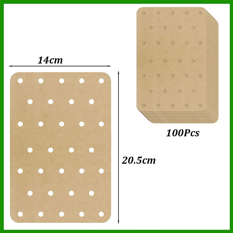 100Pcs Air Fryer Paper Disposa - огляд і ціна Commercial Kitchen Steamer