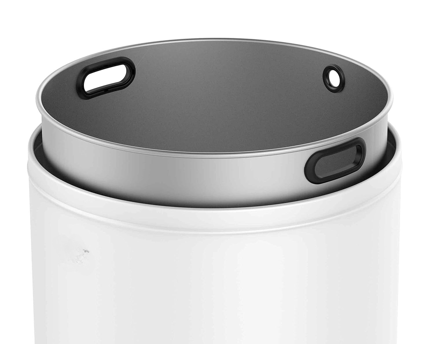 White Brushed Stainless‑Steel  - огляд і ціна Commercial Kitchen Garbage Can