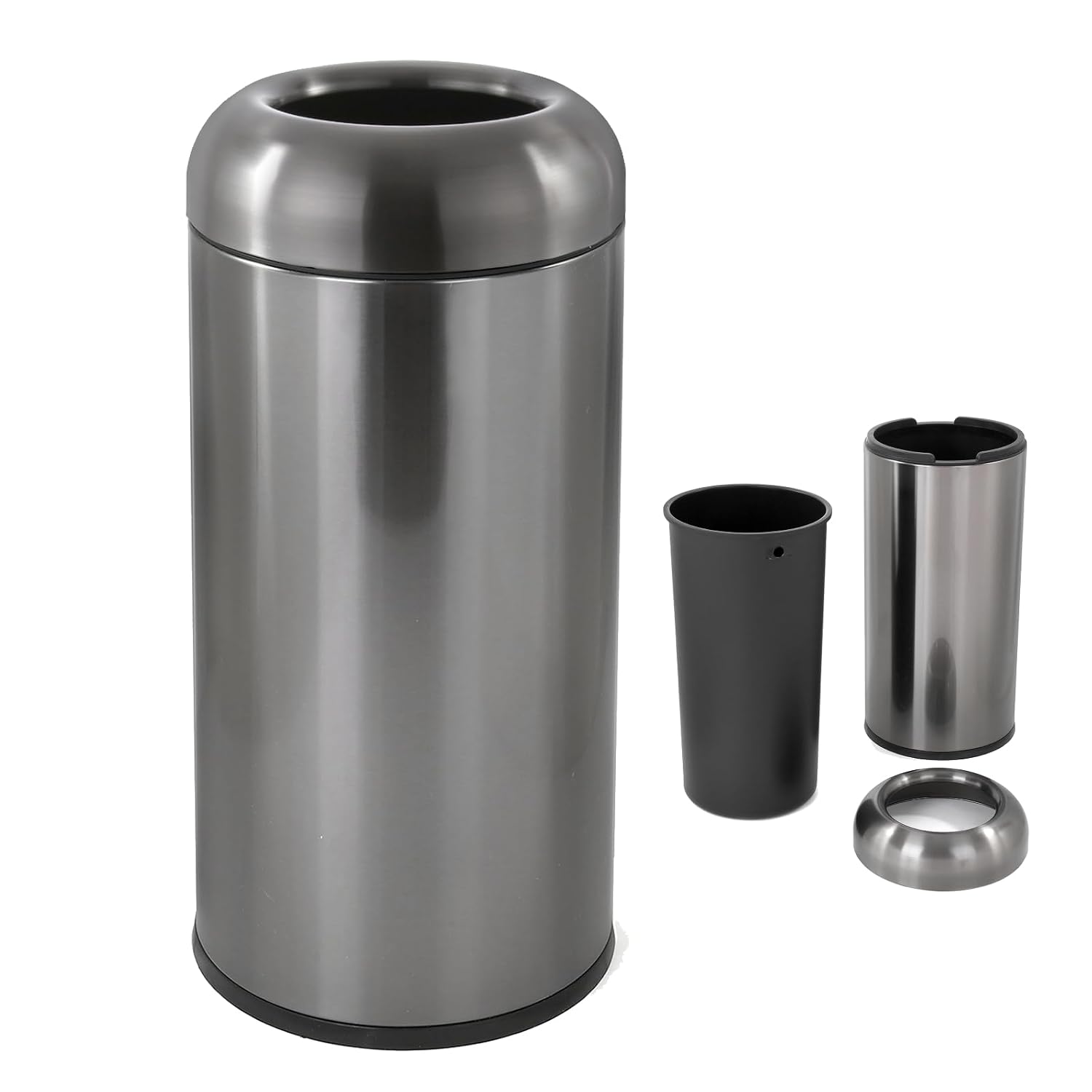 Dark‑Silver 16 Gallon Large Co - огляд і ціна Commercial Kitchen Garbage Can