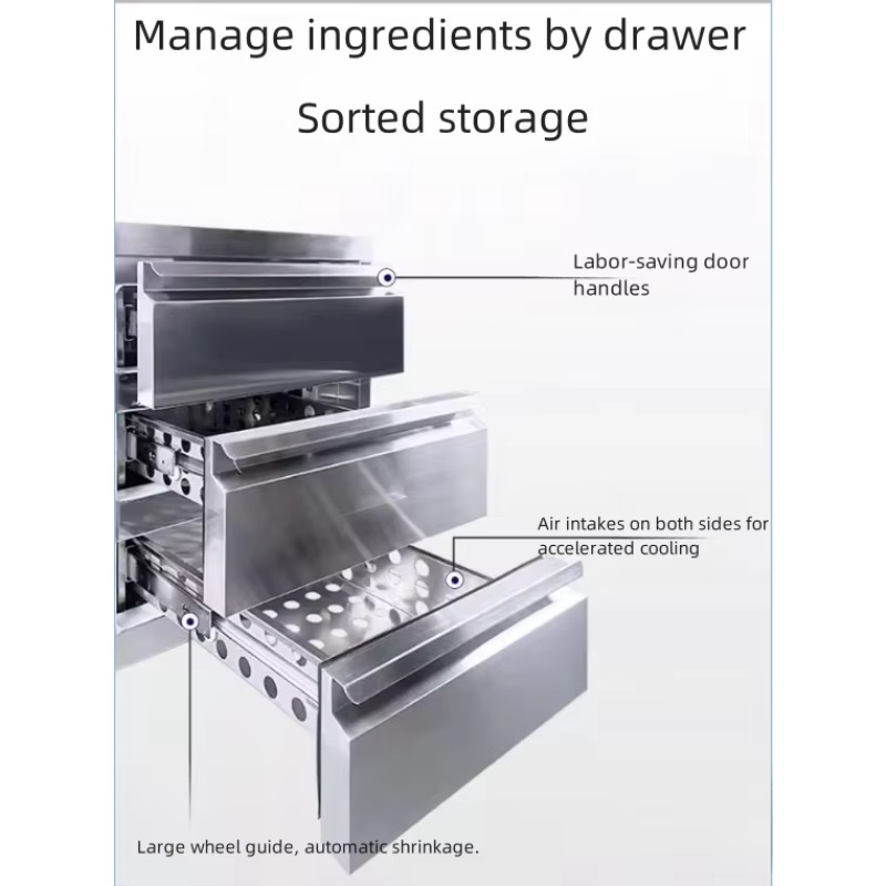 Commercial Stainless Steel Air - огляд і ціна Commercial Kitchen Refrigerator