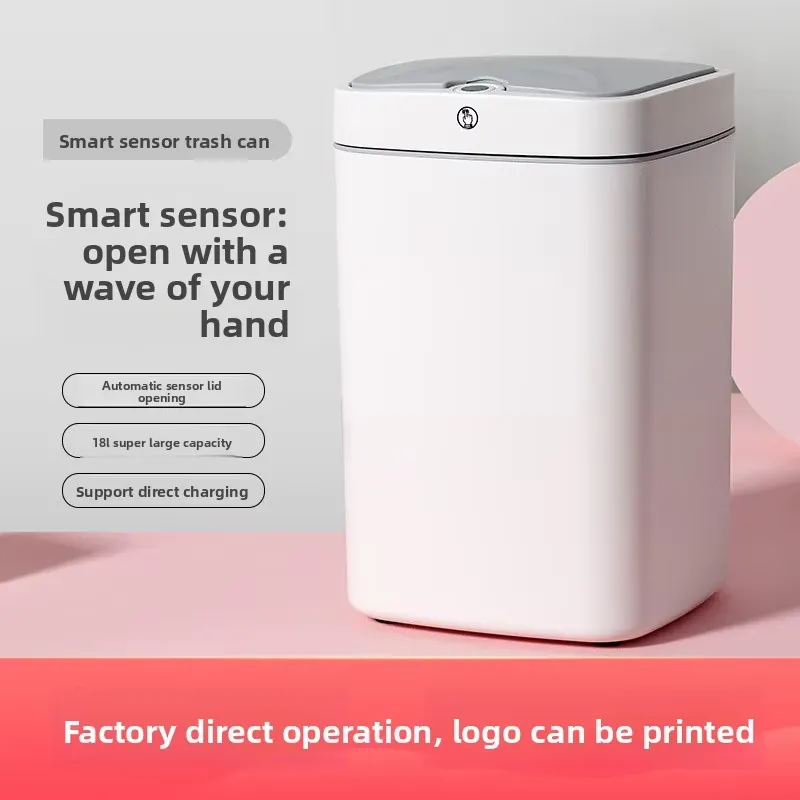 Square Smart Plastic Trash Can - огляд і ціна Commercial Kitchen Garbage Can
