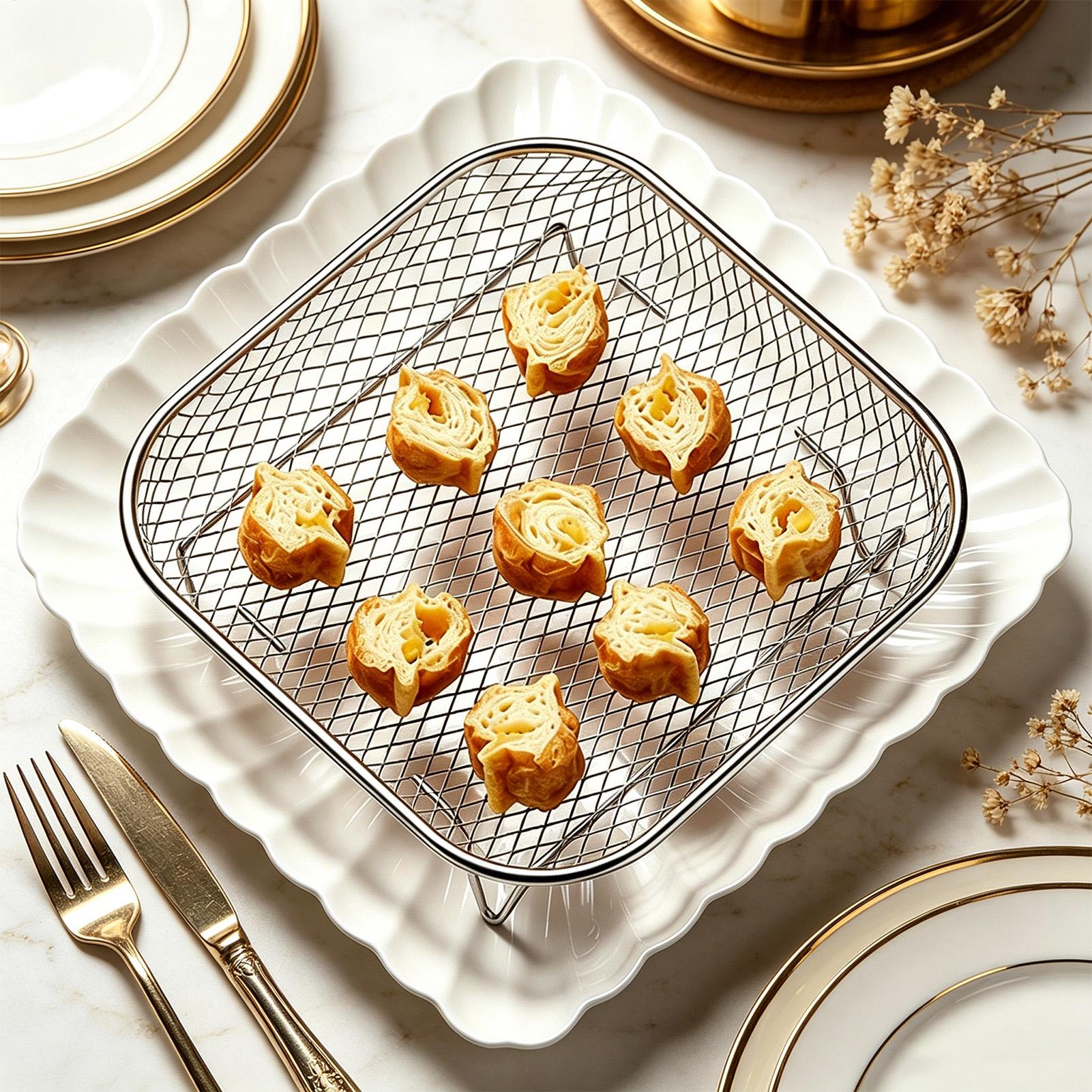 Stackable Air Fryer Grill Rack - огляд і ціна Commercial Kitchen Steamer