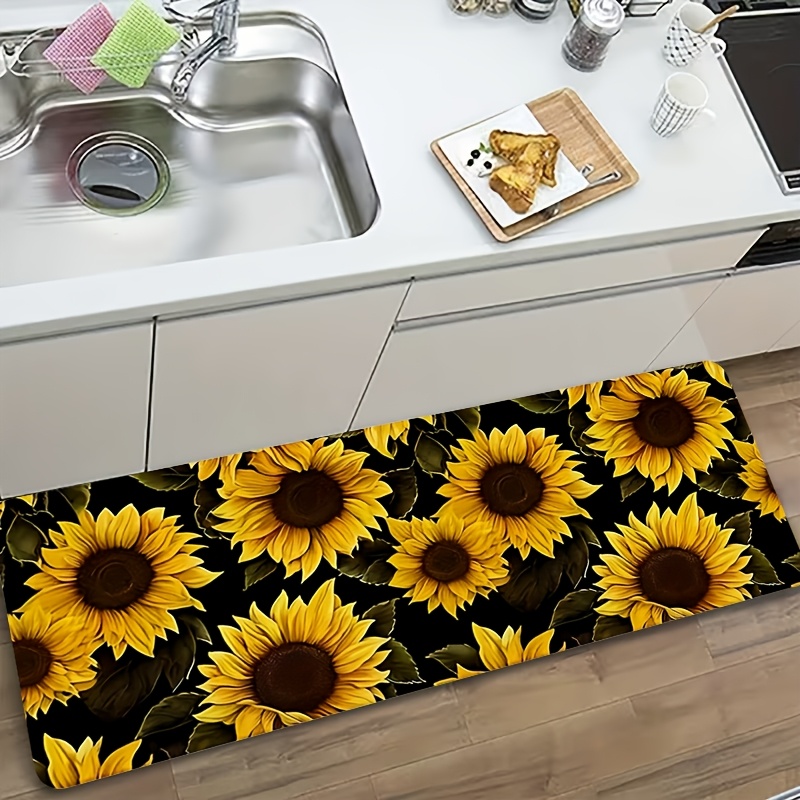 Bold Yellow Sunflower Black Ba - огляд і ціна Commercial Kitchen Zones