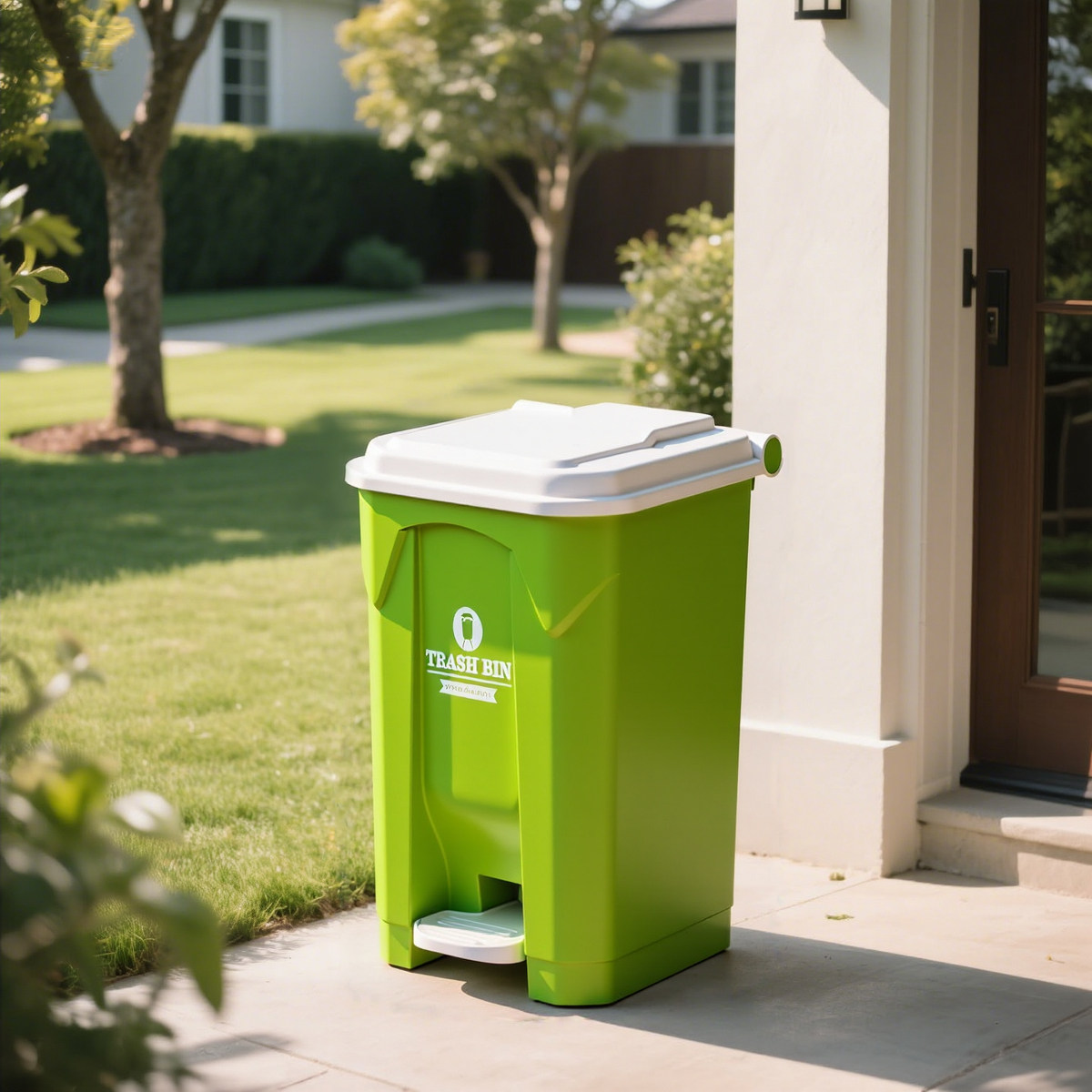 Large Outdoor Step Trash Can,  - огляд і ціна Commercial Kitchen Garbage Can