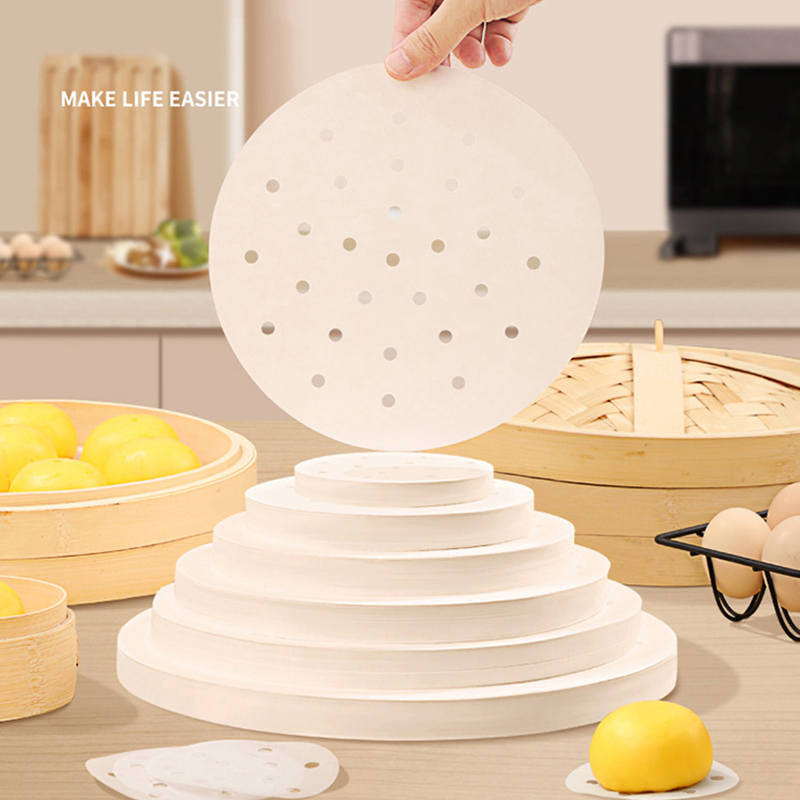 50pcs Bamboo Steamer Papers Di - огляд і ціна Commercial Kitchen Steamer