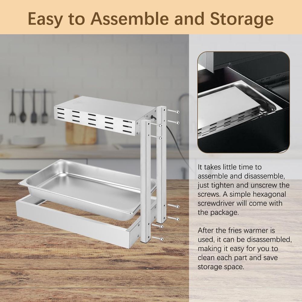French Fry Warmer, Commercial  - огляд і ціна Commercial Kitchen Warmer