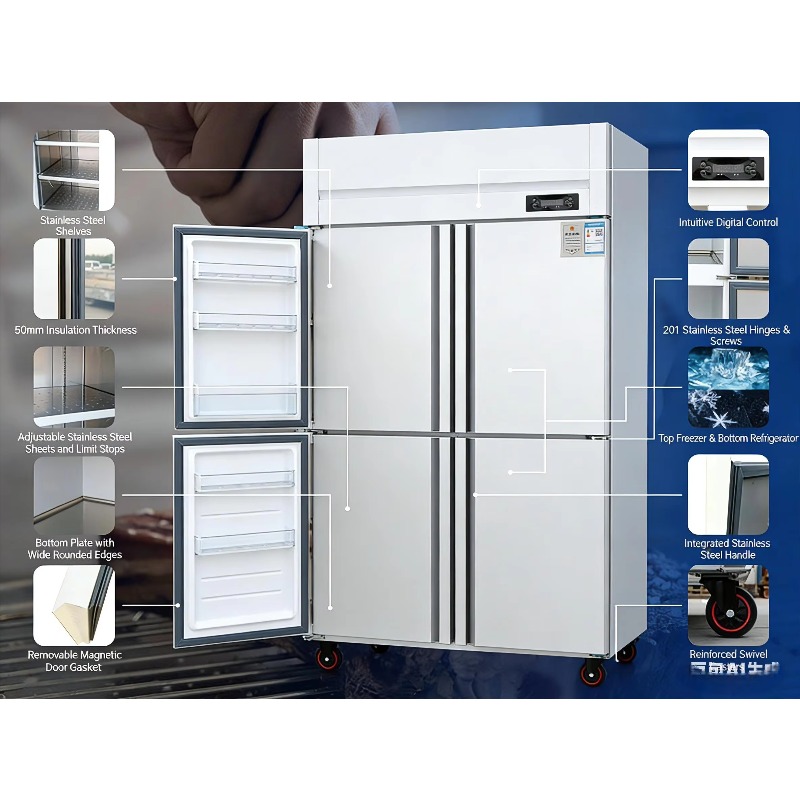 Commercial Stainless Steel Upr - огляд і ціна Commercial Kitchen Refrigerator