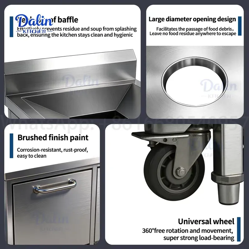 Commercial Stainless Steel 304 - огляд і ціна Commercial Kitchen Garbage Can