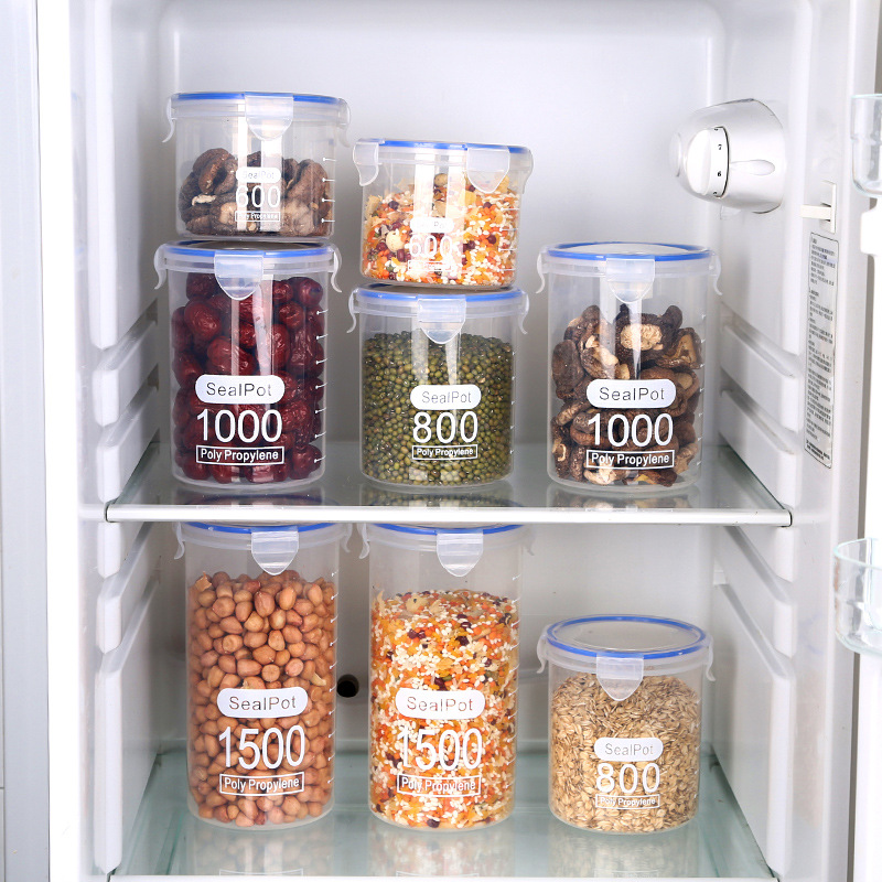 1-4PCS Sealed Jars With Scale  - огляд і ціна Commercial Kitchen Refrigerator