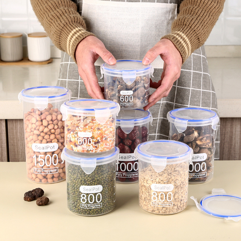 1-4PCS Sealed Jars With Scale  - огляд і ціна Commercial Kitchen Refrigerator